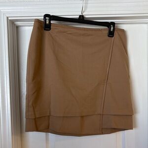 White House Black Market Camel Mini Skirt